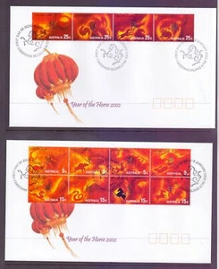 Christmas Island 2002 FDC, Year of the Horse Zodiac Sheet (2). - Picture 1 of 1