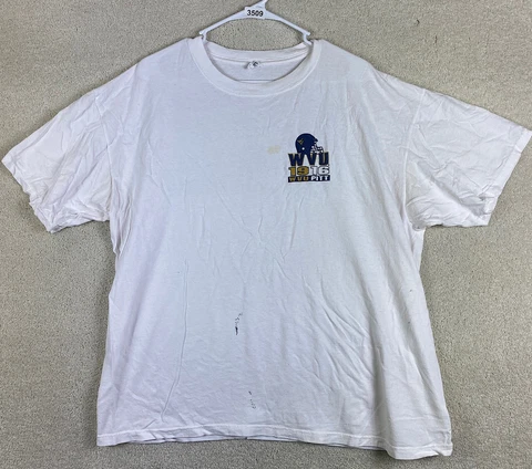 West Virginia Mountaineers XL T Shirt NCAA Size XL 1919 Short Sleeve Shirt Cover