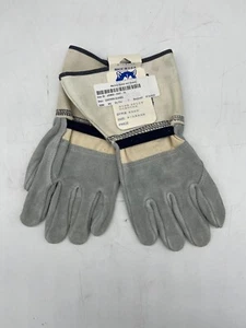 Side Split Cowhide Leather Gloves, 4'' Cuff, Size XL, Made in the USA - Picture 1 of 2
