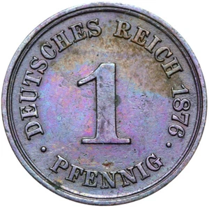 German Empire-Empire-Wilhelm I. - Coin - 1 Pfennig 1876 A - Picture 1 of 2