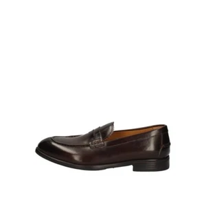 SCARPE MOCASSINO CASUAL UOMO CAMPANILE 9751 PELLE MARRONE ORIGINALE PE NEW - Picture 1 of 6