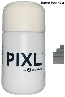 PIXL Starter Pack 4 Size Antsy Labs Magnet Building System Kid Art Toy Grey 40ct - Image 1 of 4