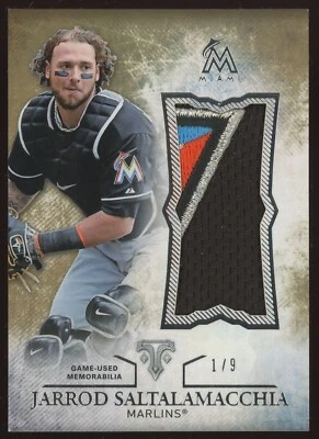 Jarrod Saltalamacchia 2015 Topps Triple Threads Unity Jumbo Relíquia Patch Dourado /9 - Imagem 1 de 3