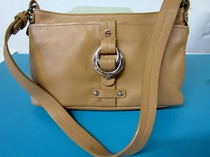Bolso de hombro ETIENNE AIGNER de cuero bronceado - Imagen 1 de 12