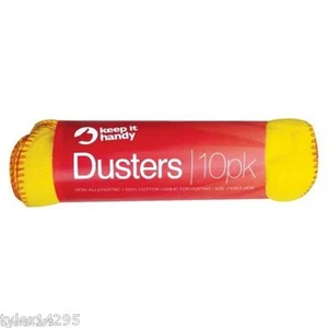 10 Yellow Dusters 100% Cotton Cloths Use Wet or Dry 27 x 32cm 10.5 x 12.5'' Inch - Picture 1 of 3