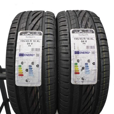 195 45 16 2x UNIROYAL 195/45 R16 84V XL RainSport Sommerreifen 2021 VOLL - Bild 1 von 4