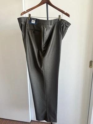 Nuevo con etiquetas Pantalón de vestir Nautica gris carbón verde oliva 100 % lana talla 44 x 32 Foto 1 de 4