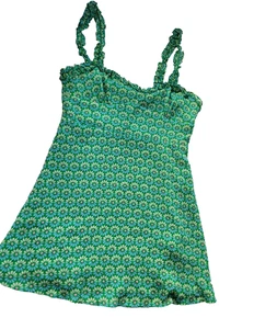 Zara Minikleid grün Blumenmuster XL - Bild 1 von 10