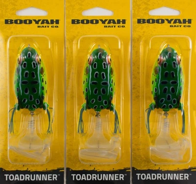 (LOTE DE 3) BOOYAH TOADRUNNER 4.5" 7/8OZ BYTR3901 RANA LEOPARDO CR2170 Foto 1 de 3