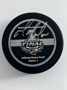 Mario Lemieux Signed Auto 2009 Stanley Cup Game 1 Hockey Puck JSA COA Penguins - Picture 1 of 2