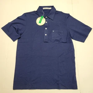 $ 89 neu CRIQUET lässiges Poloshirt mit Polokragen Herren MEDIUM M marineblau BAUMWOLLE Strick - Bild 1 von 5