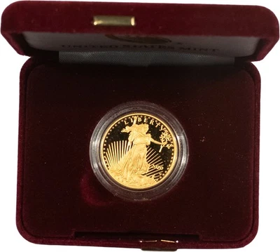 2020-W $25 1/2 OZ PROOF AMERICAN GOLD EAGLE - GEM PROOF IN ORIGINAL BOX (NO COA) - Image 1 of 4