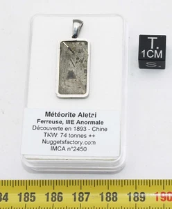 1 Collier pendentif météorite Aletaï avec cordon en cuir (Chine - 043 **) - Picture 1 of 15