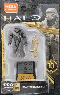 UNOPENED Mega Construx Halo Spartan Noble Six (Series 10) (GFT37) (NISB) - Image 1 of 2