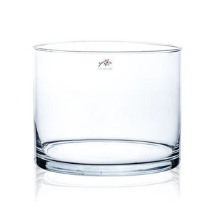 Glasvase, Dekoglas, Tischvase CYLI H. 20cm D. 25cm zylindrisch rund Sandra Rich - Bild 1 von 8