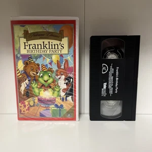 Franklin’s Birthday Party VHS Good Condition VHS Nelvana Studios Rare Clam Shell - Foto 1 di 7