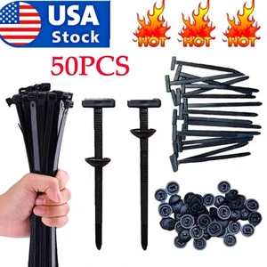 Hebilla universal de nailon para atar cables, soporte de atar con cremallera de nailon autobloqueante de alta resistencia - Imagen 1 de 9