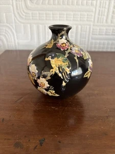 Atemberaubende antike Bretby Vase mit Vogel & Blumen - Form 1447 - Bild 1 von 10