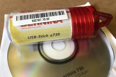 Bernina USB Stick a730 USB-Stick Arista 730 Embroidery Designs - image 1 of 4