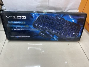 V-100 Backlight Gaming Keyboard Mouse Combo - Picture 1 of 3
