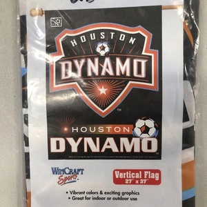 Houston Dynamo FC Flag 27" x 37" Banner MLS Major League Soccer New Indoor/Out - Picture 1 of 6