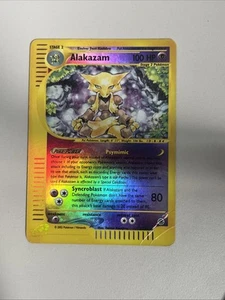 Pokemon Karte Alakazam Expedition Reverse Holo Rare 1/165 Moderated Played - Bild 1 von 2