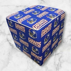 New York Giants Custom Made Ottoman With Pipping - Picture 1 of 6