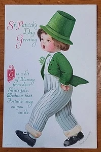 "Saludo del día de San Patricio" - Tarjeta postal dividida con paleta - Imagen 1 de 2