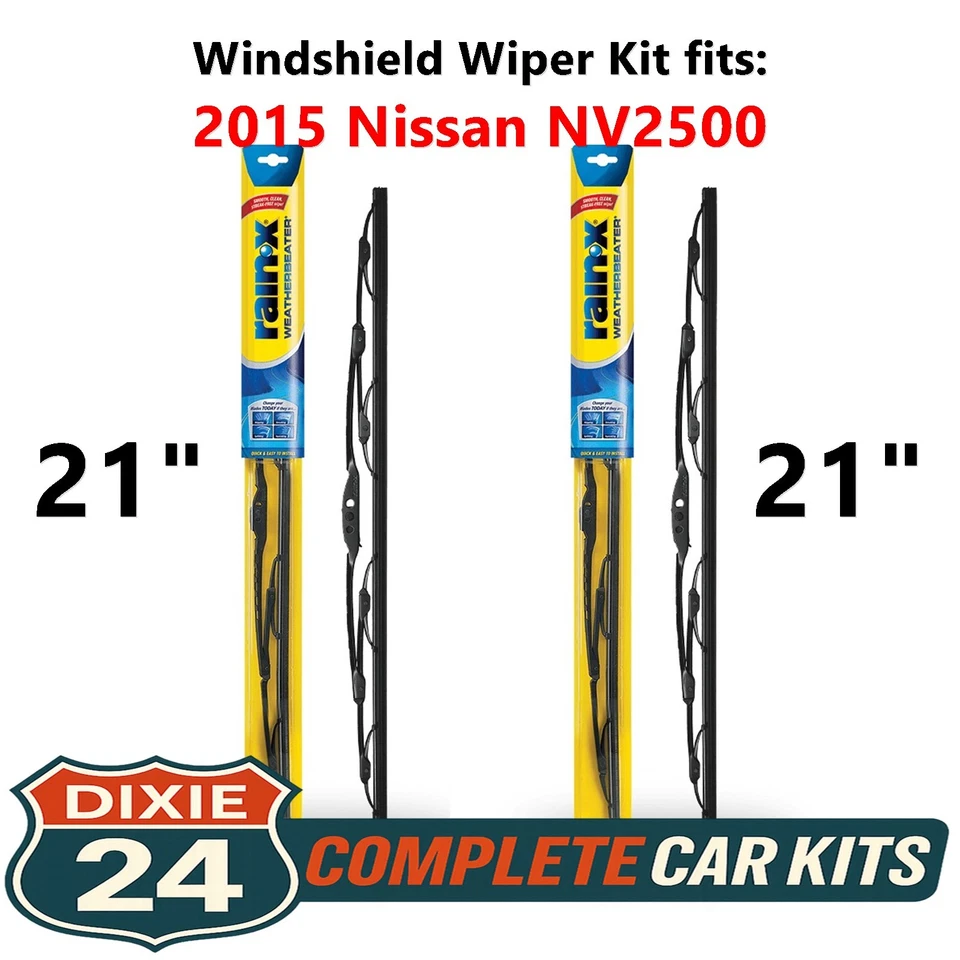 Rain-X Weatherbeater Windshield Wiper Kit fits: 2015 Nissan NV2500 (21" & 21") Foto 1 de 4