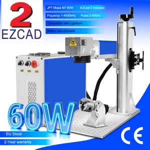 JPT 60W Mopa Fiber Laser Marking Machine Color Marking Support Lightburn - Bild 1 von 12