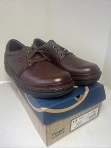 Propet M4070 Mens Brown Leather Village Orthopedic Walking Shoes Size 14 3EX - Picture 1 of 9