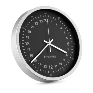 24 Stunden Wanduhr - 11,8" Analoge Militärzeituhr mit leisem Uhrwerk Nr... - Bild 1 von 7