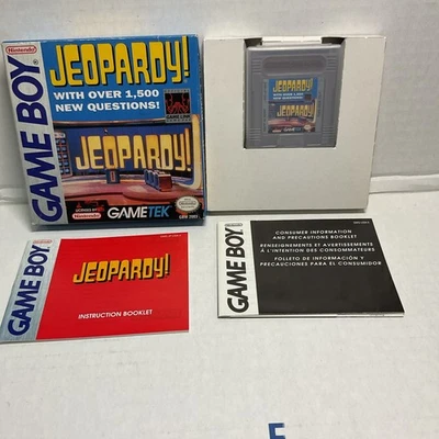 Jeopardy (Original Nintendo Gameboy) Complete In Box CIB - Image 1 of 2
