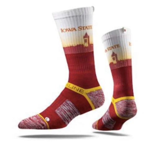Iowa State Cyclones Strideline Strapped Fit 2.0 Socks - Clone Zone Cover
