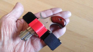 North American Arms NAA .22LR or Short...  Red wrist / ankle CC. NOT for Magnum! - Picture 1 of 15