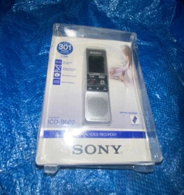 NEW Sony ICD-B600 Digital Voice Recorder 512MB 301 Hours - Image 1 of 3