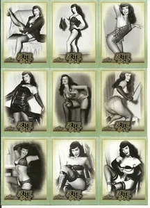 2014 BETTIE PAGE COLLECTION  -72 CARD SET + CALENDAR GIRL & QUEEN OF PINUP SET   - Picture 1 of 12