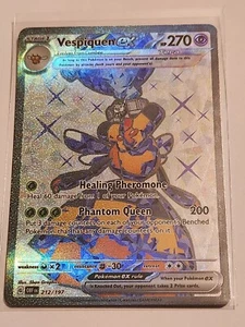 Pokémon TCG Obsidian Flames: Vespiquen EX Special Illustration Rare 212/197 - Picture 1 of 1