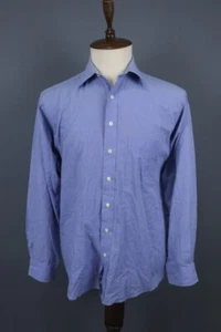 Balmain Blue Long Sleeve Lightweight Button Down Dress Shirt Size 39 / 40 - Picture 1 of 22
