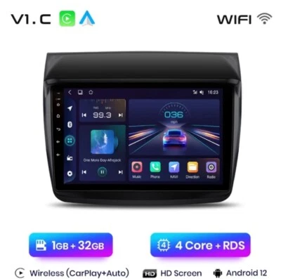 Radio 2 din Android Para Mitsubishi Parejo Sport L200 GPS Wi-Fi Bluetooth - Imagen 1 de 4