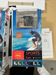 Sports Cam 1080P Waterproof 30M Action Full HD 2.0 Inch Screen Camera New - Picture 1 of 1