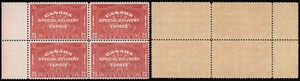 CANADA-1932-20c Henna Brn Special Delivery MNH sheet margin block Sc#E5 CV$460 - Picture 1 of 3