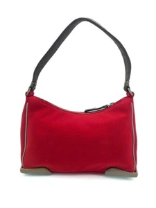 Prada Hobo Bag Vintage Rot Nylon - Bild 1 von 14