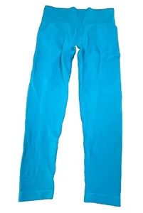 Leggings Blau Crop Rüschen Rücken Größe L Damen - Bild 1 von 5