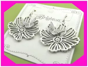 ORECCHINO BRIGHTON INCANTATO GIARDINO FIORE argento filo francese nuovo senza etichetta $68 50% - Foto 1 di 2