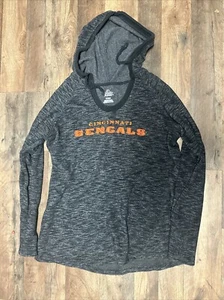 Cincinnati Bengals NFL Women’s Long Sleeve Shirt With Hood Majestic Size XL - Picture 1 of 5