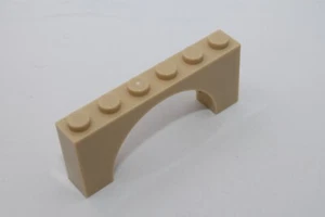 Lego 10x Bogenstein 1x6x2 arch 15254 beige tan - Picture 1 of 1