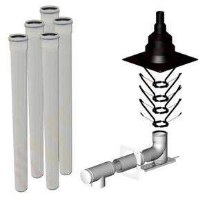 Almeva Abgas Paket für Schachtsanierung 10 m RLU für Viessmann Vitodens 100-W - Bild 1 von 2