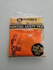 Hunter's Specialties HS Orange Adjustable Safety Vest Super Quiet Model 02000 - Picture 1 of 2