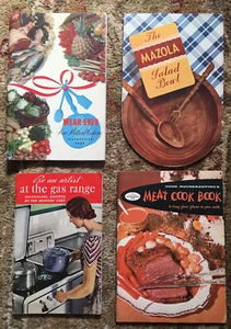 Vintage Cook Book Booklets Lot Mazola Mystery Chef Good Housekeeping Wear-Ever - Picture 1 of 12